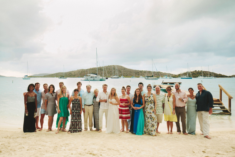 Wedding Party at Bitter End Yacht Club